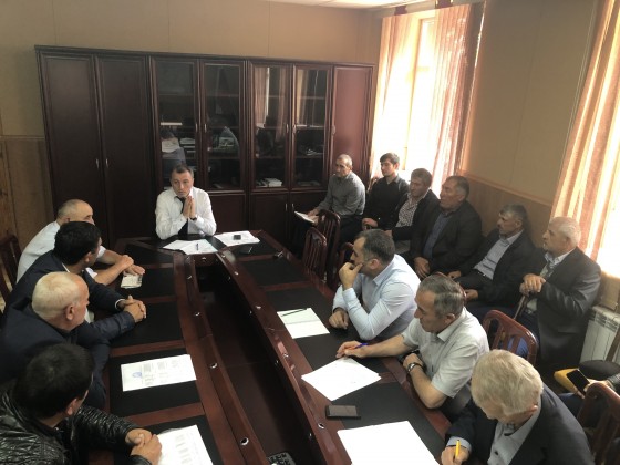 Под руководством главы Закира Каидова состоялось совещание с главами сельских поселений